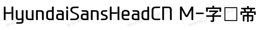 HyundaiSansHeadCN M字体转换